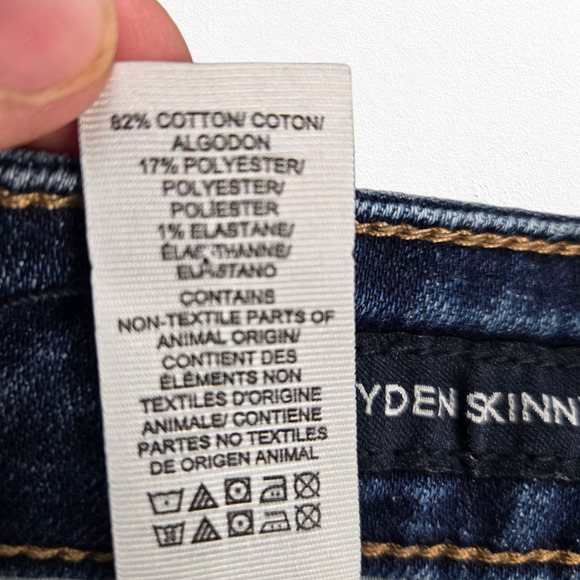 Lucky Brand Dark Wash Mid Rise Slim Hayden Casual Stretchy Skinny Jeans Size 4 - Picture 6 of 10